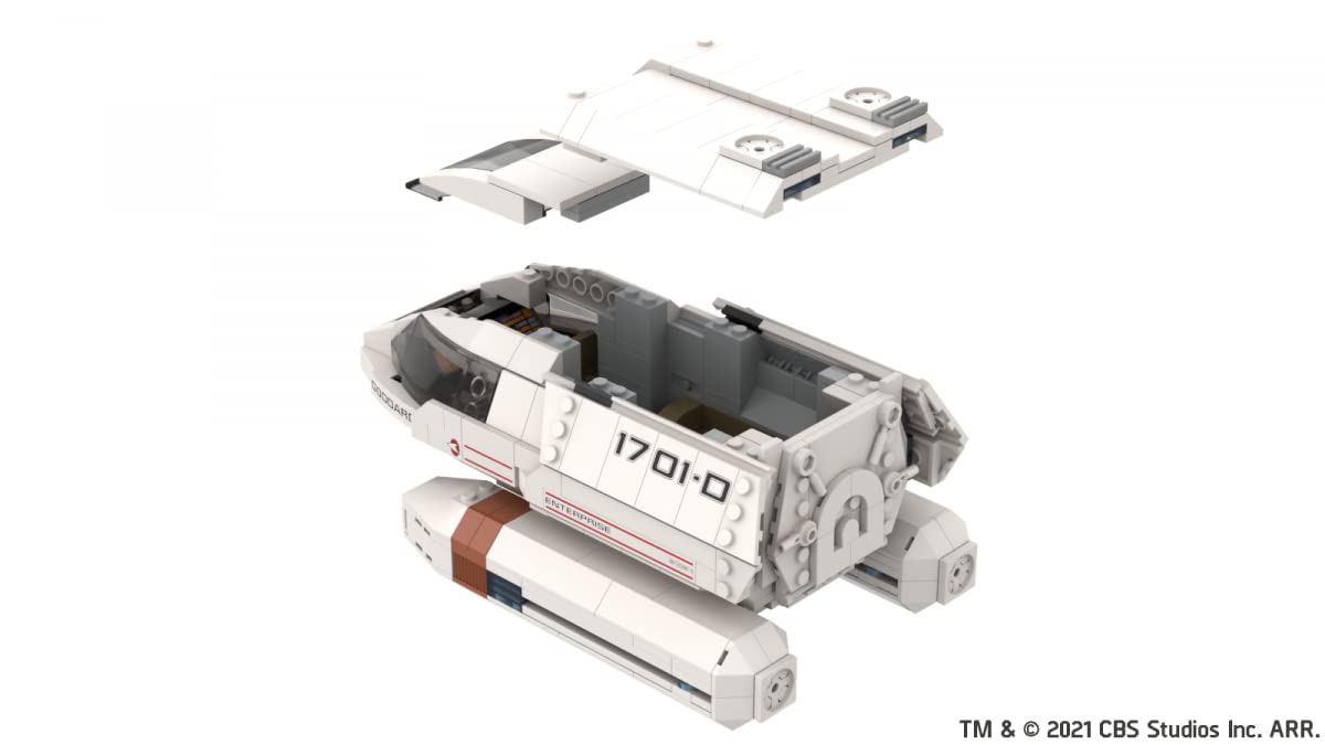BlueBrixx Pro 104182 – Star Trek Shuttle Typ 6 aus Klemmbausteinen mit 548 Bauelementen. Kompatibel mit Anderen Klemmbausteinmarken. Lieferung in Originalverpackung.