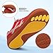 LeIsfIt Women's Wide Barefoot Walking Shoes Slip-on Casual Tennis Shoes Non-Slip Zero Drop Comfort Sneakers Red Size 11