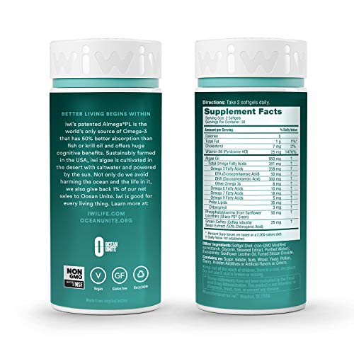 Iwi Gamer Pack Brain and Eye Vegan Supplement Bundle Pack - Omega 3, 6, 7, 9 and EPA + DHA, Vitamin B6, Zinc, Copper and Green Coffee Bean Extract - Image 6