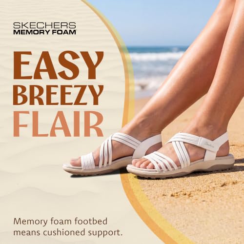 Image of Skechers Women's Reggae Slim - Sunnyside 2.0 | Skechers Memory Foam, Machine Washable, Stretch Fit, Vegan, Adjustable Strap