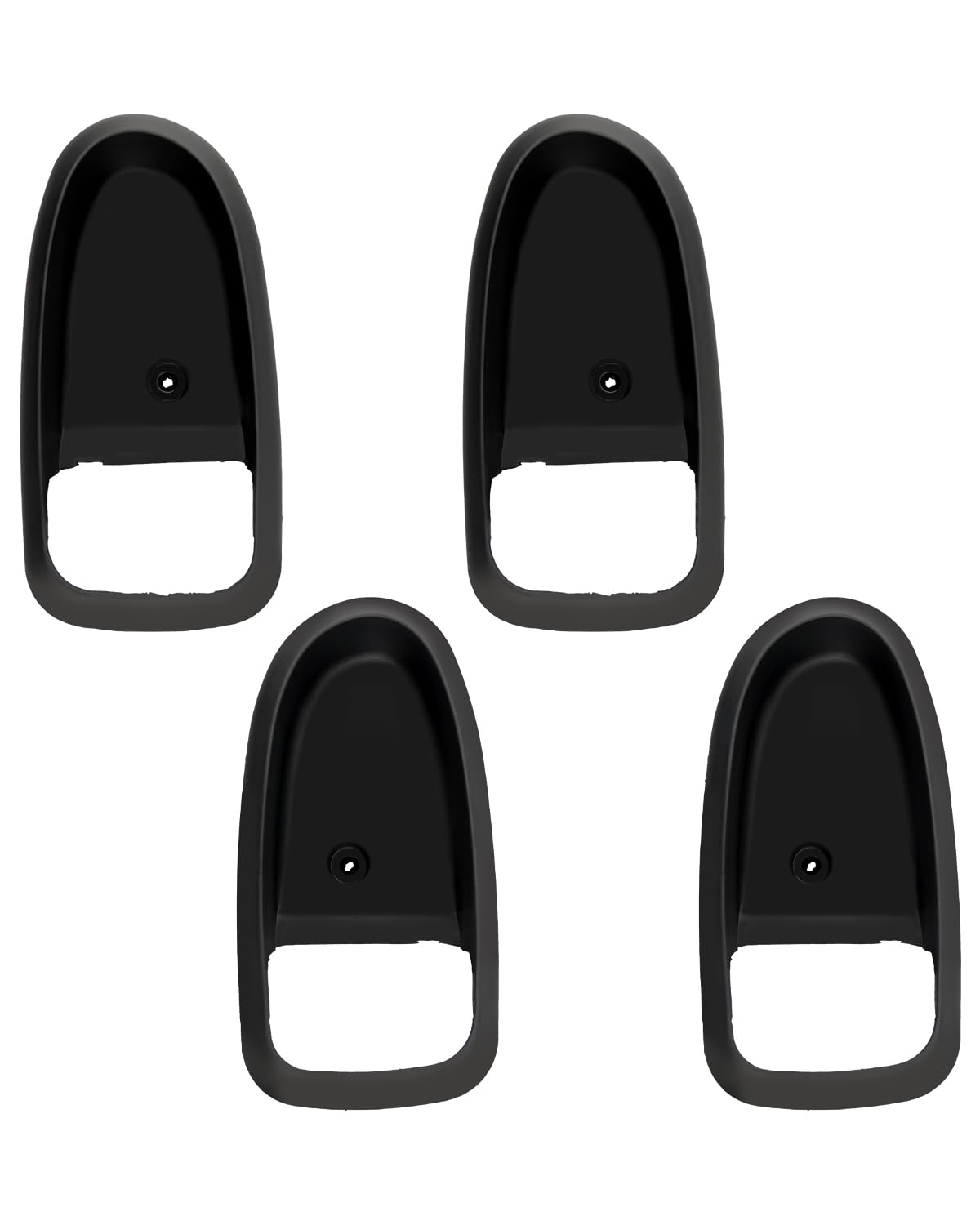 ANODZU 4Pcs Interior Door Handle Set Left Right Front Rear Black Cover Bezel Trim Kit Fit for Hyundai Elantra 2001-2006, Replace 82621-2D000 82611-