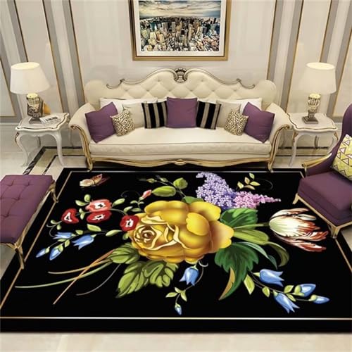 Tapis garçon et ado noir de dimensions 200x280cm lavable - 2