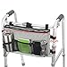 Update Walker Bag Hand Free Storage Bag Walker Attachment Handicap Basket Pouch for Rollator, Wheelchair, Folding Walkers (Grey)