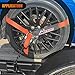 Nilight Car Tie Down Straps with Chain Hook Anchors 4 Pack Adjustable Wheel Straps 2