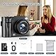 4K Digitalkamera 50MP Autofokus Fotokamera 16X Digitalzoom 2.8’’ 180° Flip Screen Fotoapparat mit Selfie Kompaktkamera mit 32GB Karte für Teens Anfänger Erwachsene