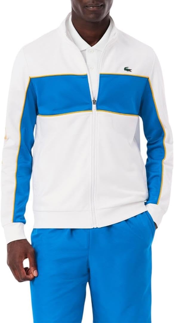 Lacoste Men's Print Branding Zipped Sweatshirt
