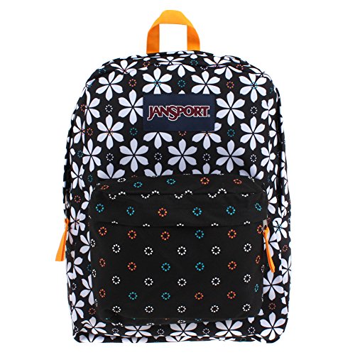 JanSport T501 Superbreak Backpack 2014 Winter Collection (Black Floral Geo)2