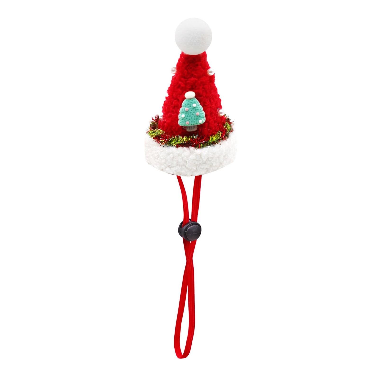 MICFENY Christmas Pet Hat Dog Cats Headwear Christmas Costume Reindeer Hat Blingbling Tinsels Dog Christmas Hat