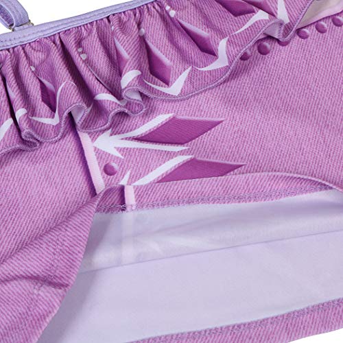 Image of Jurebecia Princess Two Piece Swimsuit for Girls Ruffle Sleeve Bathing Swimwear Baby Girls Takini 2-10 Years