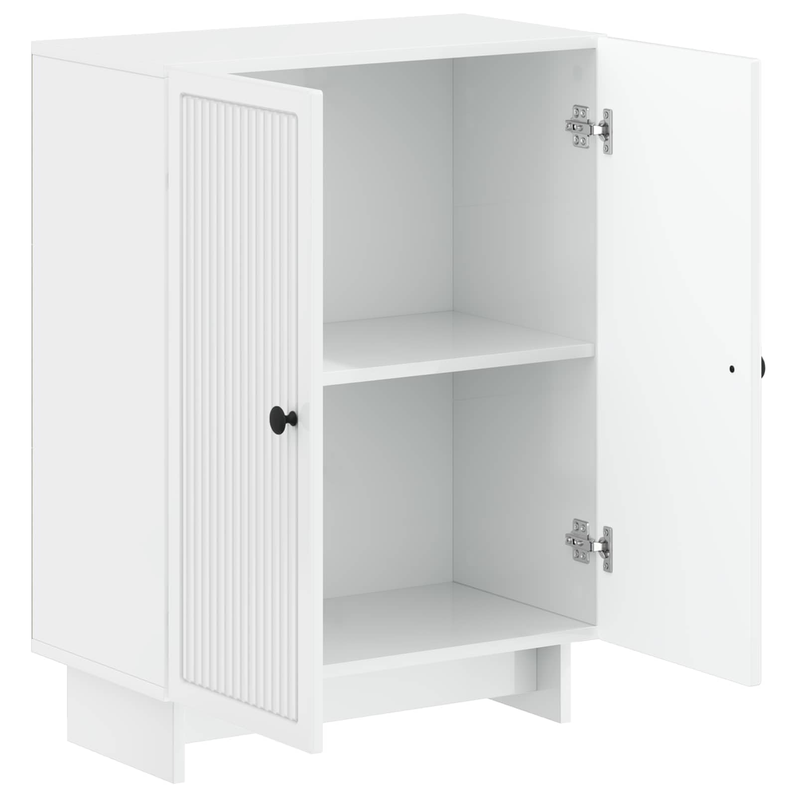 EDE - Armadietto da bagno sottile bianco lucido