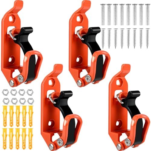 Saillong Shovel Mount for Roof Rack, Metal Rubber Clamps, Wall Mounting