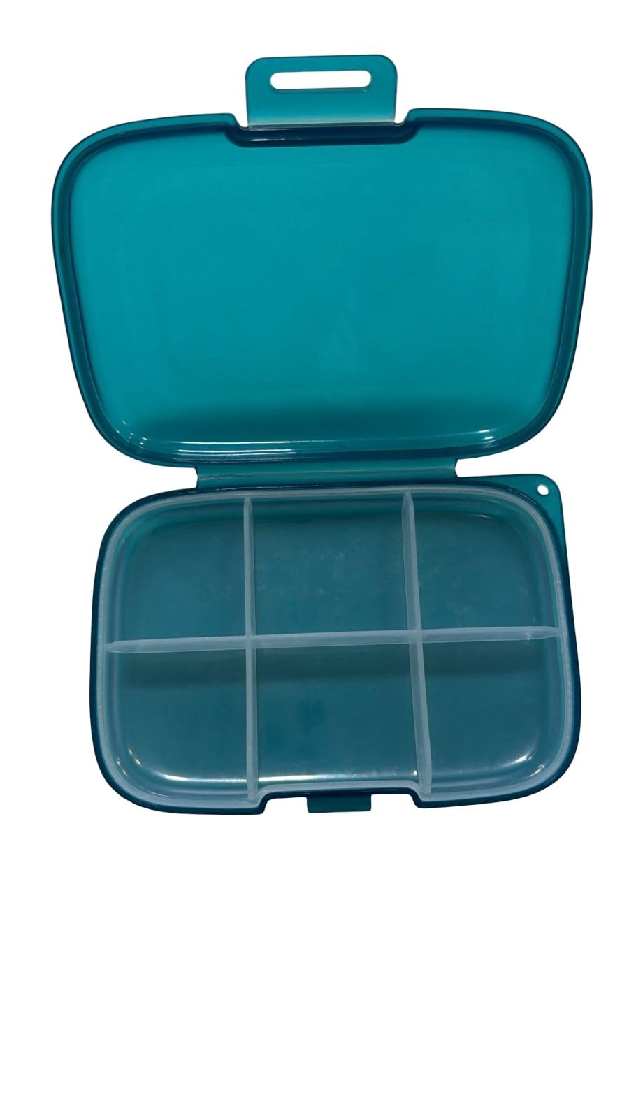 Portable Pill Box Organiser, 6 Compartment, Weekly Medicine Storage Case, Compact Travel Tablet Holder, Moisture Proof Durable Plastic, Easy Open Lid, Teal (Blue)-image-15