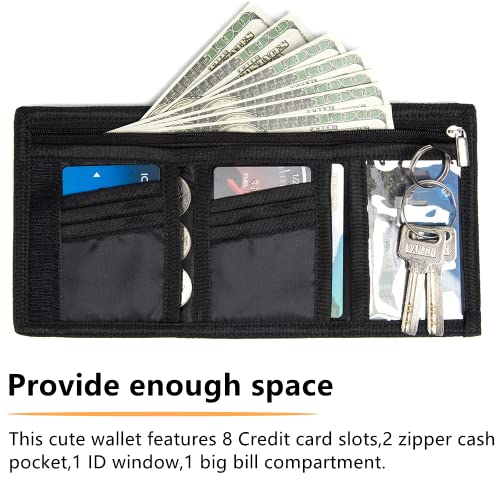 Kids Wallet For Boys Girls, Toddler Wallet For Boys, Trifold Canvas Outdoor Youth Wallets For Boys Children Kids, Novelty Wallet For Childrens Birthday Gifts #TOP1