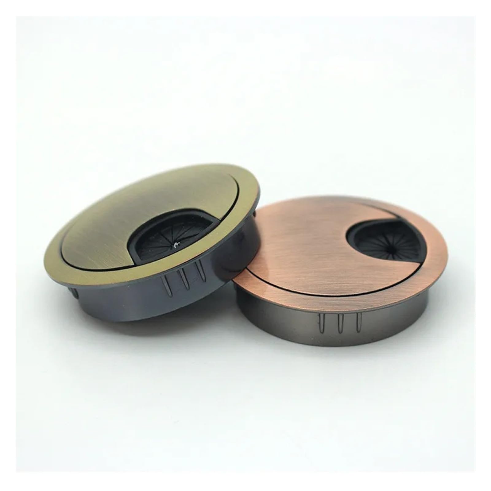 1 copertura per foro in filo di acciaio, 50-80 mm, per tavolo del computer, passacavo, copertura per fori per mobili, accessori per mobili (A, 80 mm)