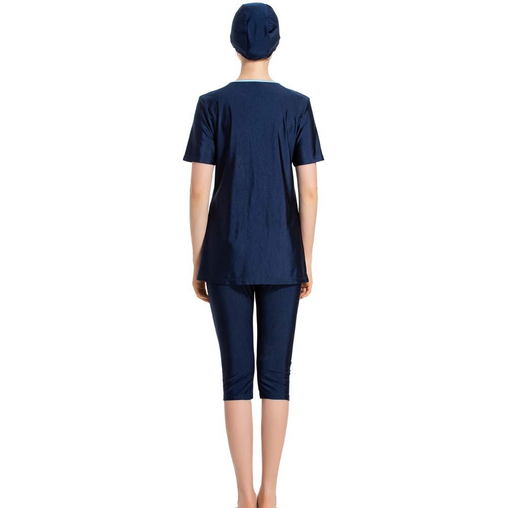 Costumi da Bagno Musulmani Costumi islamici Costume da Surf Uomo Musulmano Manica Corta Costume da Bagno Burkini
