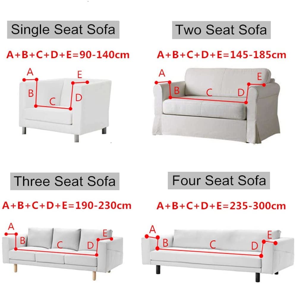 Housse de canapé extensible pour rénover un fauteuil usé de 90-140 cm - 5