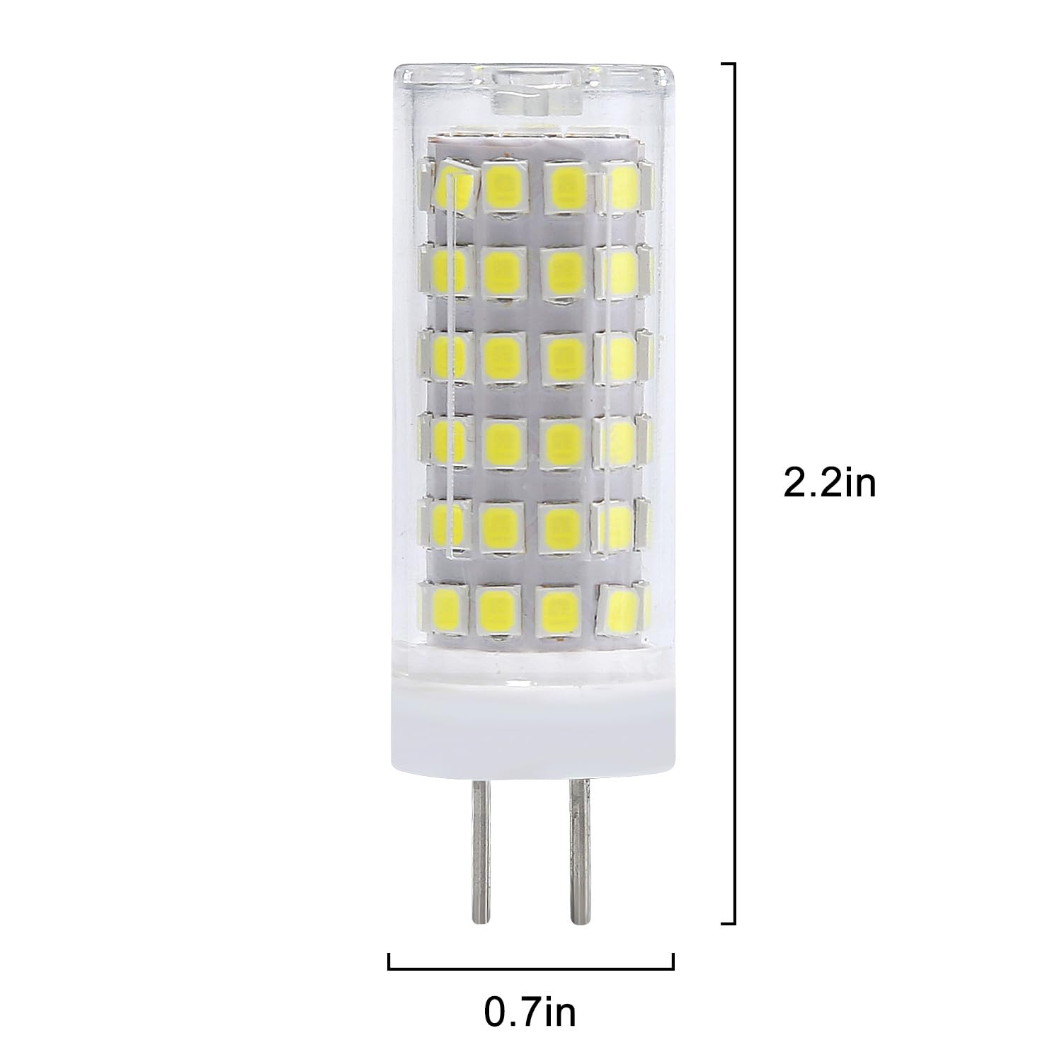Bombillas LED G4 de 9W 230V, SMD 2835 súper brillante, no regulable, luz compacta de maíz (230V 9W-10 pcs/Blanco 6500K)
