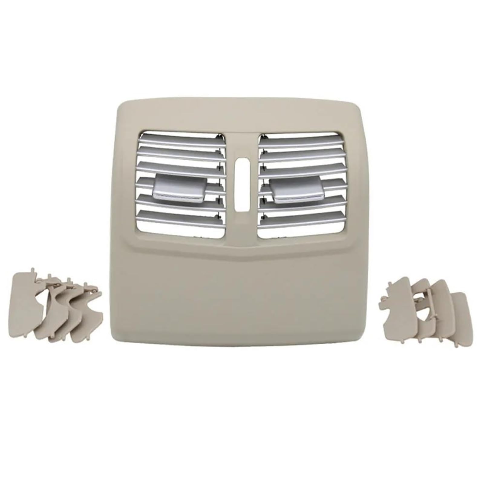 Rejilla de ventilación de aire premium con panel cromado beige para Benz E260 E300 E320 6