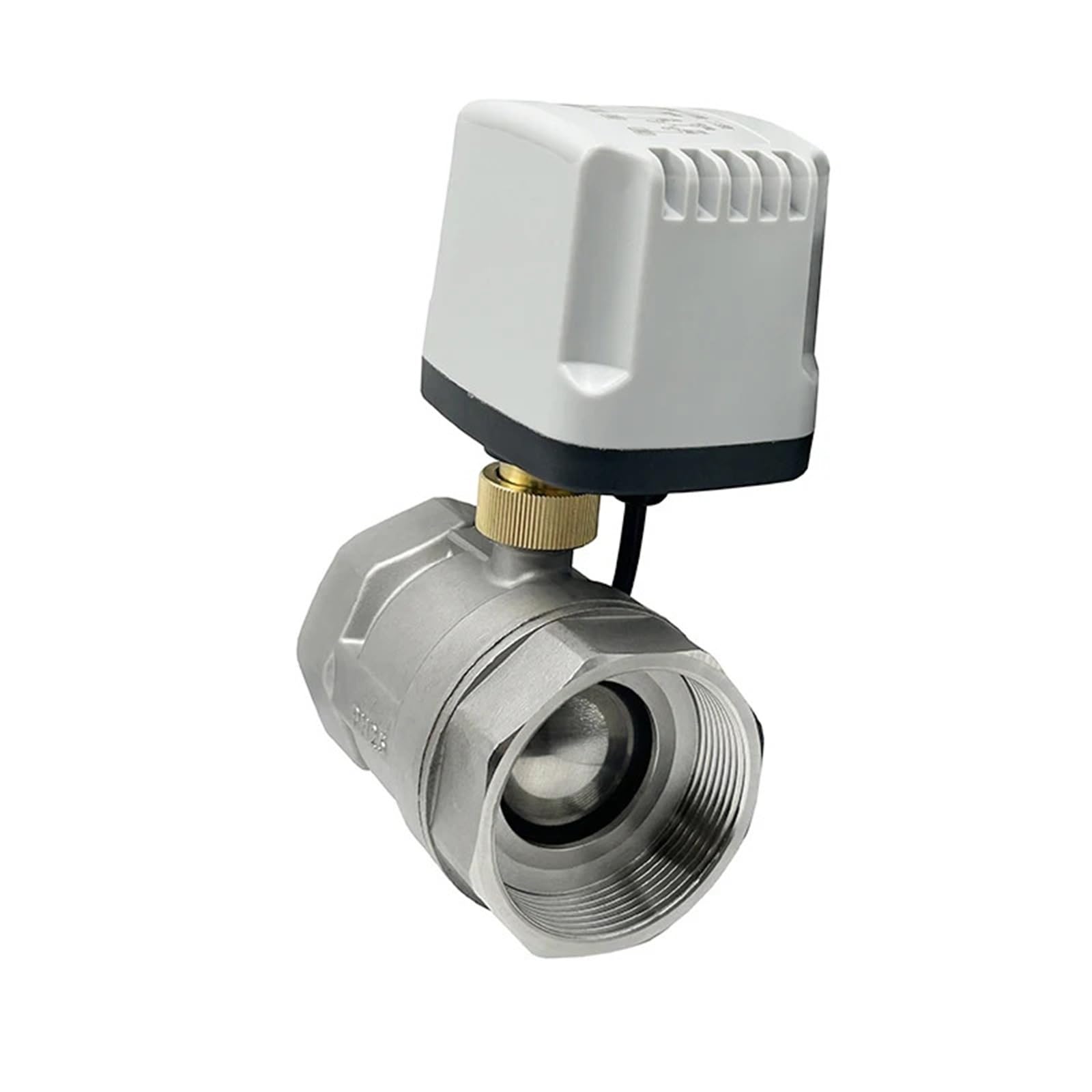 Vanne motorisée inox 304 DN40 24V CR02 pour régulation de débit