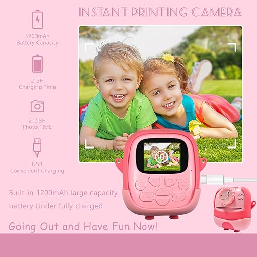 Impressão instantânea para câmera infantil