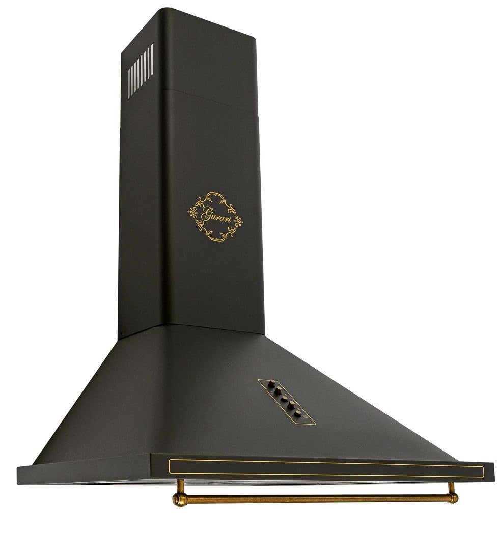 GURARI Fornello a induzione GCH E 612 BL r+GCH 975 Bl 6 + piastra grill retrò a induzione 60 cm/60 L + cappa aspirante 60 cm