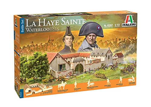 Italeri 6197S 1:72 Battle-Set Waterloo La Haye Sainte, originalgetreue Nachbildung, Modellbau, Basteln, Hobby, Kleben…