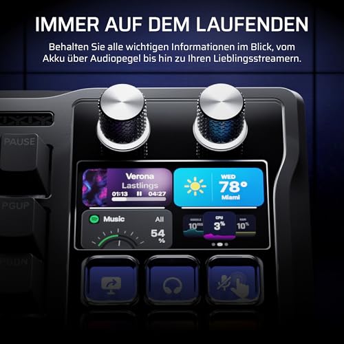 Corsair Galleon 100 SD RGB Mechanische Kabelgebundene Gaming-Tastatur | QWERTZ DE, Stream Deck-Integration, MLX Pulse Hot-Swap-Tastenschalter, FlashTap SOCD, 8000Hz