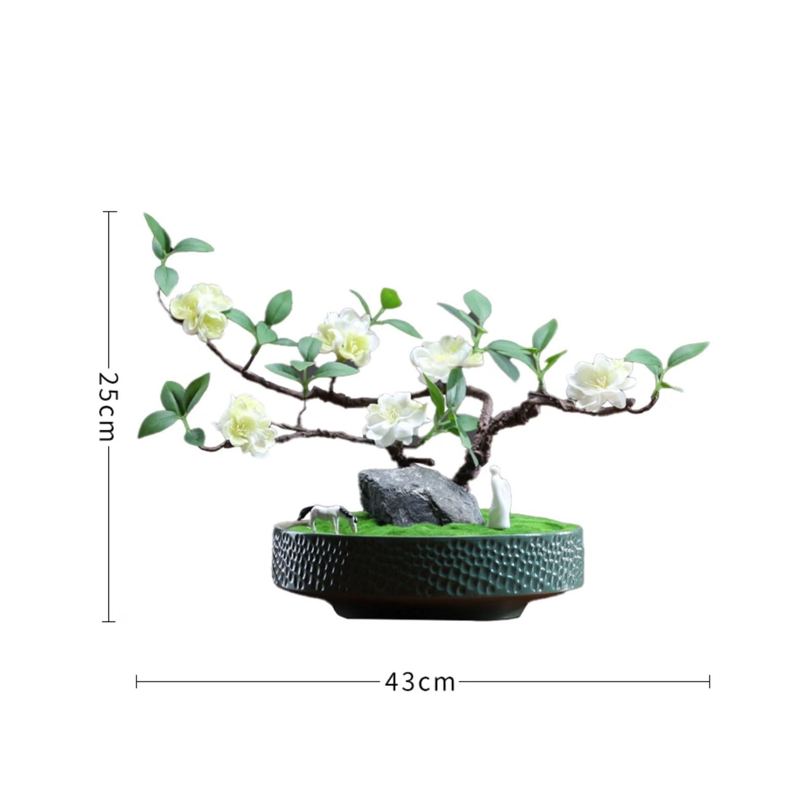 Bonsai Artificiale Bonsai artificiale: pianta finta in vaso Piante artificiali for esposizione desktop da interni Decorazioni simulate