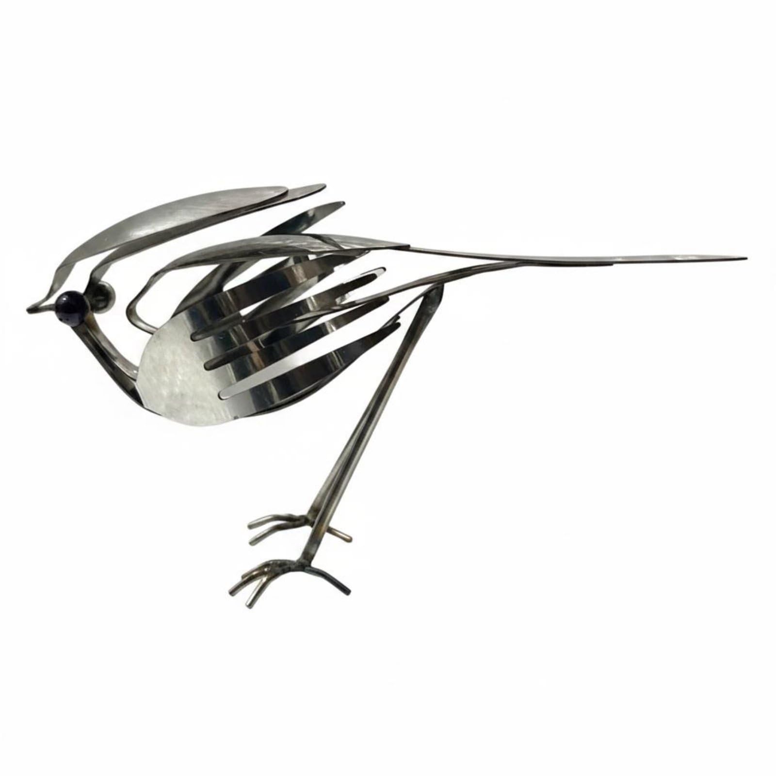 Enakshi® Scrap Metal Bird Art Rustic Charm Robin Metal Statue Handmade Robin Sculpture for Garden, Patio, Robin|Home & Kitchen | Home Improvement-image-42