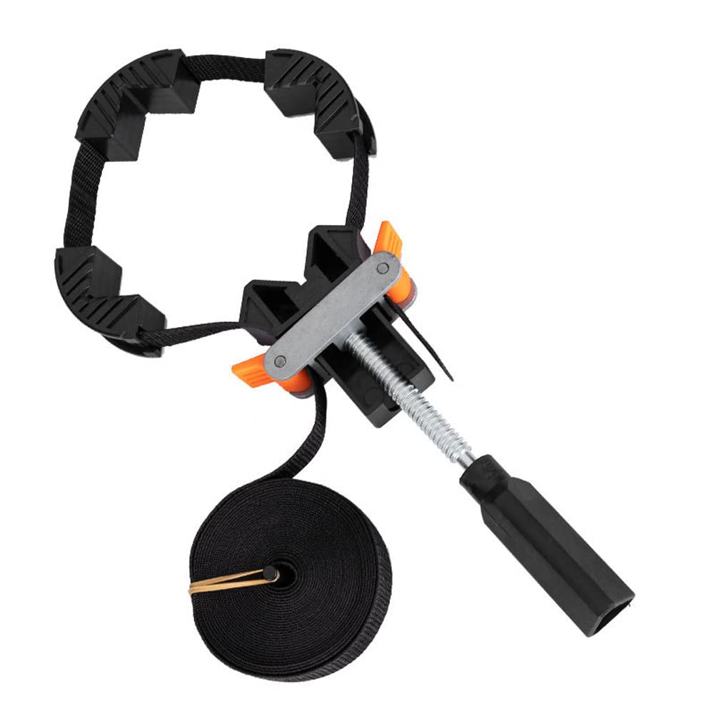Pince D'Angle Réglable Avec Sangle - Pour Cadres, Tiroirs, Meubles En Bois - Nylon Noir