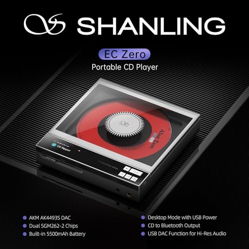 Lecteur CD portable SHANLING EC Zero pour corriger la perte de qualité audio