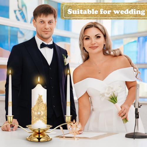 Bougie pilier décorative de mariage pour table de réception - 5