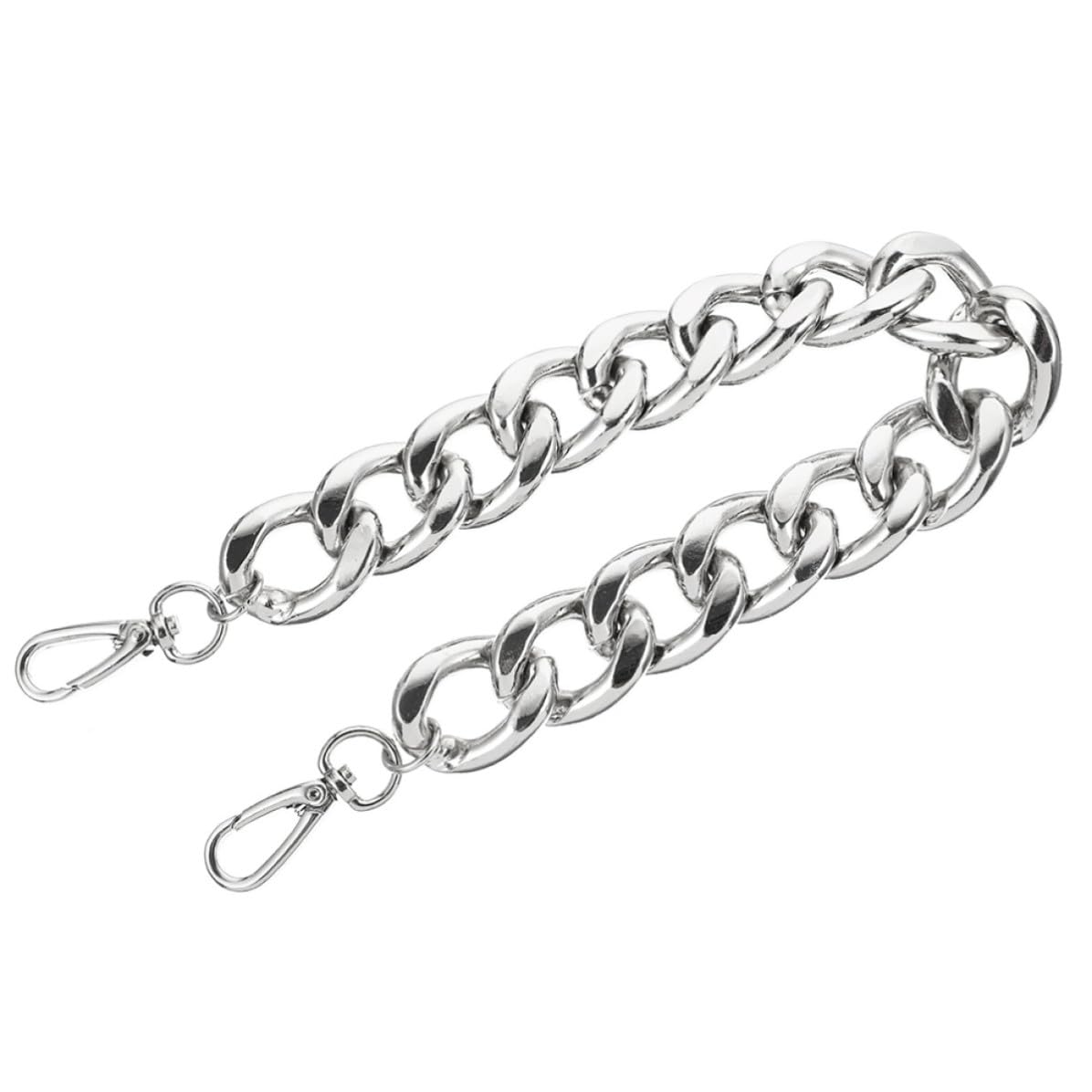 Cadena de aleación de 60cm con dos hebillas para bolso de mano Kisangel