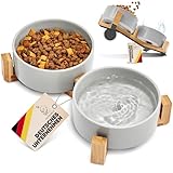 ✓ 𝗙Ü𝗥 𝗗𝗜𝗖𝗛 𝗘𝗡𝗧𝗪𝗜𝗖𝗞𝗘𝗟𝗧 - Wir versprechen 𝗦𝘁𝗮𝗯𝗶𝗹𝗶𝘁ä𝘁 und 𝗥𝘂𝗵𝗲 dank unserer einzigartigen Anti-Rutsch-Unterseite und den beiliegenden Silence-Noppen. Durch das moderne 𝟮-𝗶𝗻-𝟭-𝗗𝗲𝘀𝗶𝗴𝗻 mit Bambus wird der HOMABLE Futternapf zum 𝗛𝗶𝗴𝗵𝗹𝗶𝗴𝗵𝘁 in Deinem Zuhause!