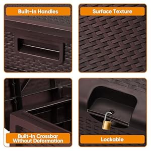 120gallonresindeckboxweatherproofoutdoorstorageboxforpatiogardenpoolandyardlockablewaterproofbinfortoolscushionsandaccessoriesbrown Urban Country Home Decor 120 gallon resin deck box weatherproof outdoor storage box for patio garden pool and yard lockable waterproof bin for tools cushions and accessories brown urban country home decor