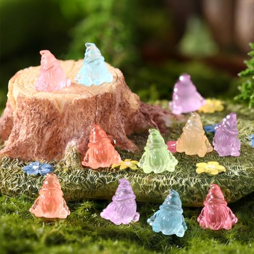 60 Figuras Mini Renos Luminiscentes de Resina para Jardín miniatura 6