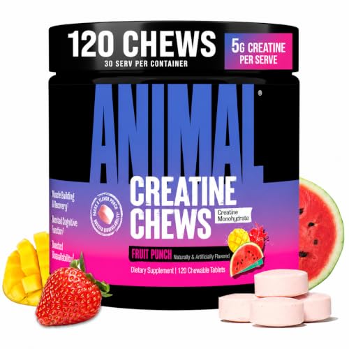 These 10 Creatine Gummies for Seniors Could Change Everything About How You Feel at 50+ 6 Animal Creatine Chews Tablets - Enhanced Creatine Monohydrate with AstraGin to Improve Absorption, Sea Salt for Added Pumps, Delicious and Convenient Chewable Tablets - Fruit Punch