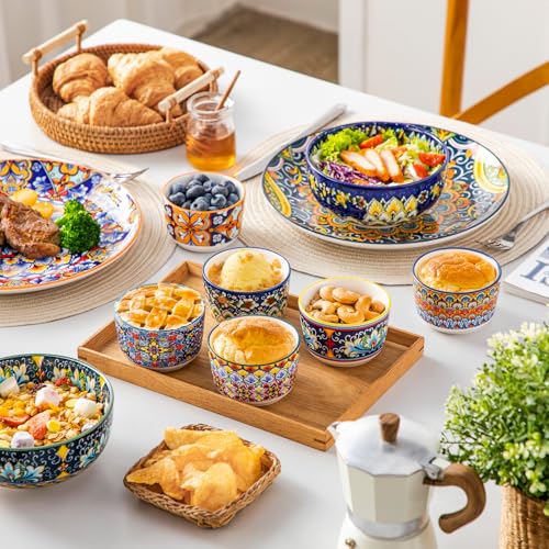 vancasso Creme Brulee Schälchen 180ml, SIMI Souffle Förmchen Backofenfest, Ofenfeste Förmchen 6er Set, Creme Brulee Schalen… – Ansicht 8