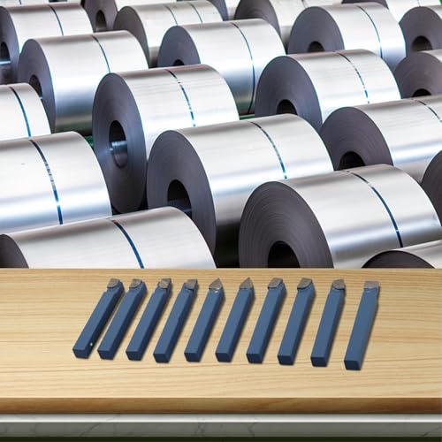 Set de 10 piezas de herramientas de carburo para torno miniatura 4