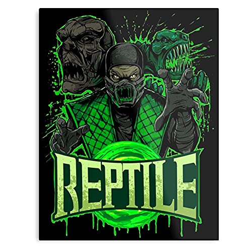Kombat Reptile Mortal - Impressive Posters for Room Decoration Printed Trendy