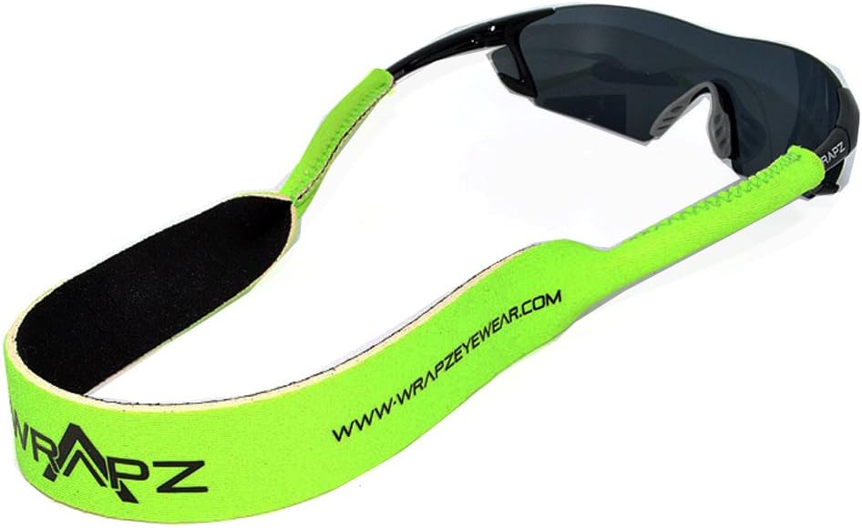 Fluorescent Green Neoprene Floating Glasses Retaining Strap
