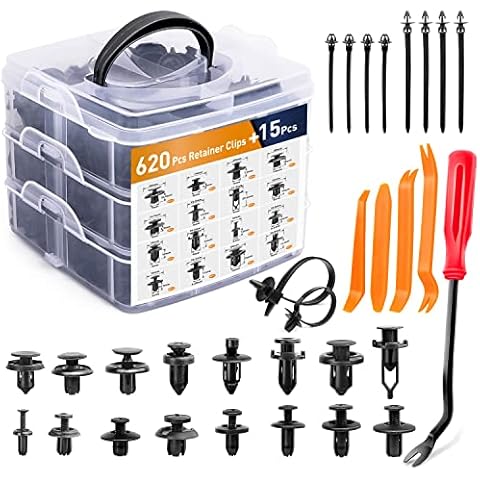 GOOACC Car Push Retainer Clips & Fasteners Assortment Cover