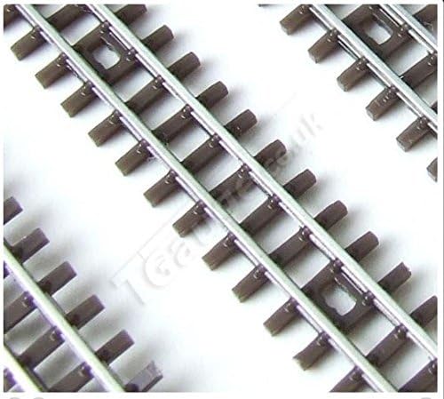 Model Trains 1:450 Scale Grey Wider Sleeper Flexi-Track 5 Pack