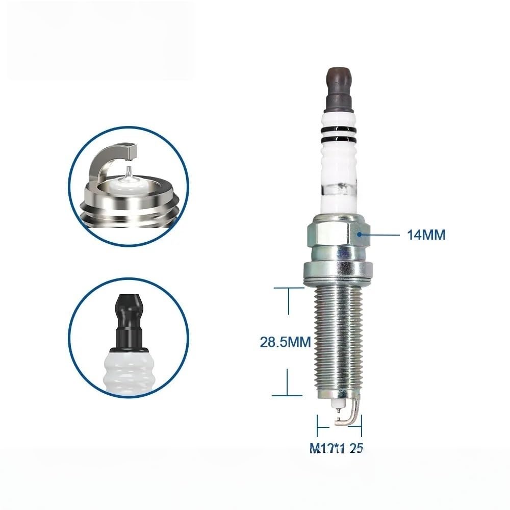 Bujías de Motor para automóviles, 2-8 Unidades, Doble iridio, Tipo Vela LD7REII, reemplazan a 90565 DILKAR7D11H para X-Trail 2.0 MR20DD y Koleos M5R402