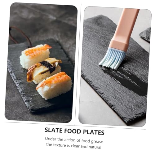 Platos para sushi aislados negros Alipis 2 piezas miniatura 4