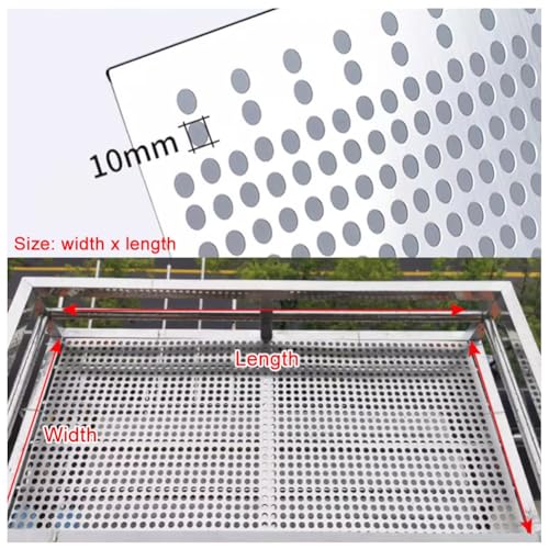 Protection de balcon efficace contre le vis-à-vis en tôle d'acier perforée - 7