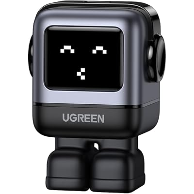 UGREEN Uno 30W PD 充電器 ロボット型 USB-C充電器 【表情で状況がわかる・着脱可能なマグネット式ブーツ付き】 GaNFast採用 PD/P …