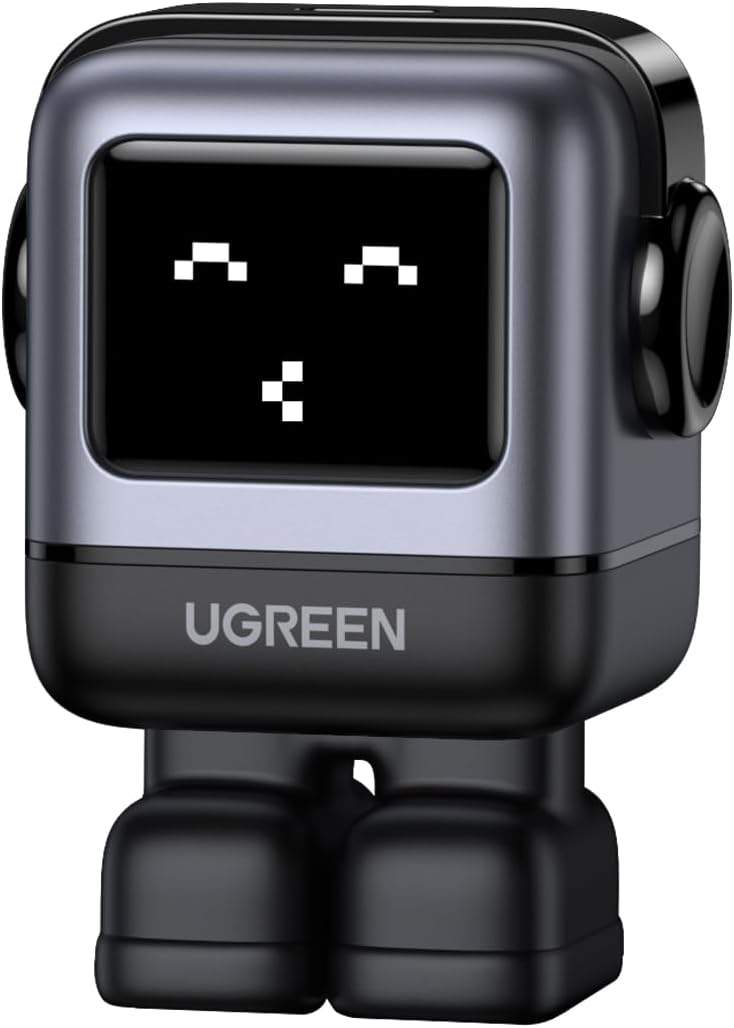 UGREEN Uno 30W PD Charger Robot-shaped USB-C Charger 【Expressions show the situation・Detachable magnetic boots included】 GaNFast equipped PD/PPS/QC4+ standard compliant PSE technical standards