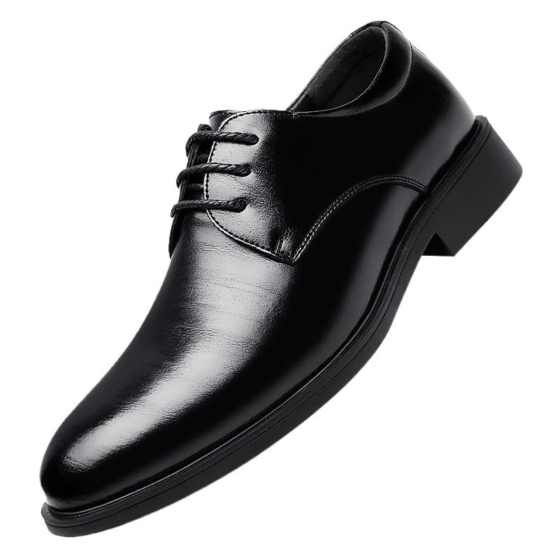 Mens Breathable Leather Oxford Shoes Summer Business Casual Wedding Dress Shoes for Men