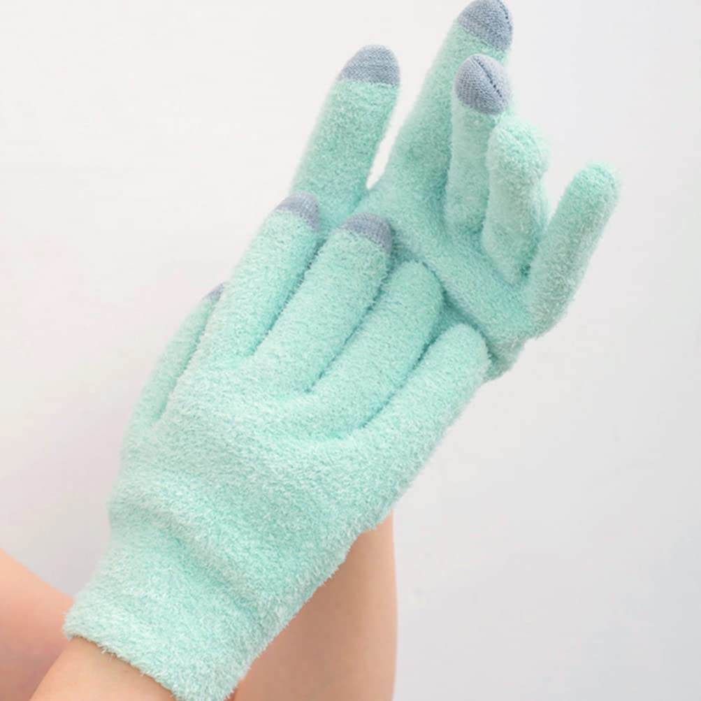Beaupretty 2Pairs Screen Gloves Touch Screen moisturizing Gloves Kids Gloves Mobile Finger Sleeve Shower Gel Gloves Kids Knitted Mittens Touchscreen Yarn Hand Skin Gel